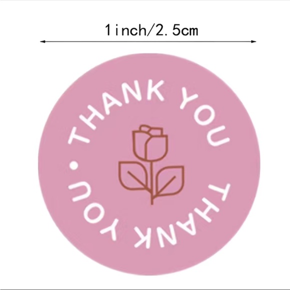 4 /π²20 π€ 500pc roll Thank You stickers - Picture 4 of 6